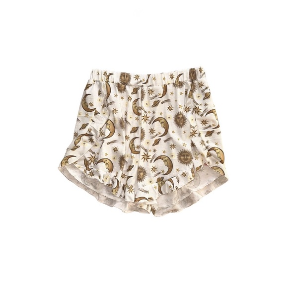 SUN, MOON, & STARS PRINT LIGHTWEIGHT PAJAMA SET • SIZE S • NWT - Picture 4 of 7